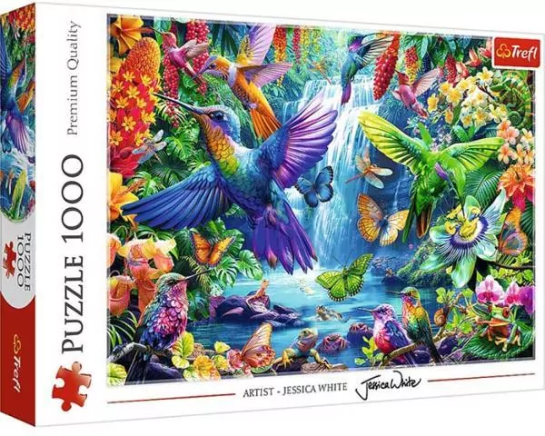 Puzzle 1000. Kolibry w tropikach - tantis.pl