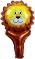 Balon foliowy zwierzątko z uchwytem lew - tantis.pl