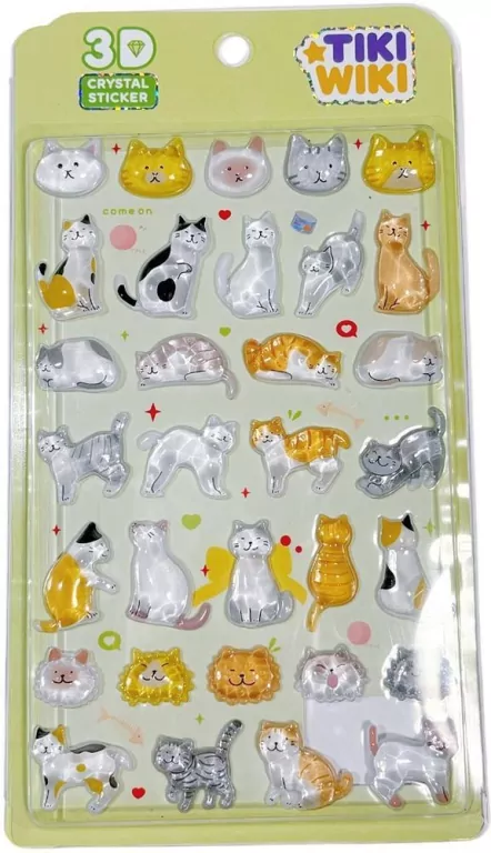 Naklejki 3D Crystal Kotki - tantis.pl