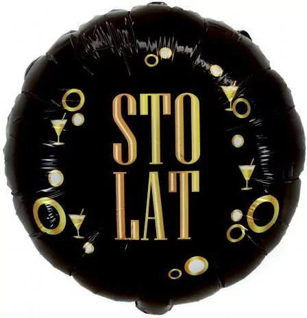 Balon foliowy Sto Lat 46cm - tantis.pl