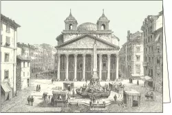 Karnet z kopertą. Roma Piazza della Rotonda