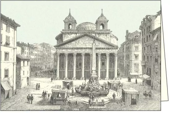 Karnet z kopertą. Roma Piazza della Rotonda