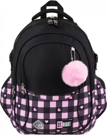 Plecak 4 komorowy BP1 Pink Checkered - tantis.pl