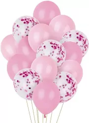 Zestaw balonów różowe mix PARTY GO