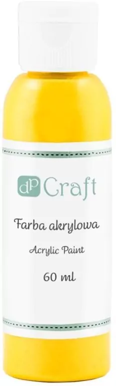 Farba akrylowa ciemnożółta 60ml - tantis.pl