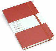 Notes Classic 13x21 tw. kratka- czerwony MOLESKINE - tantis.pl