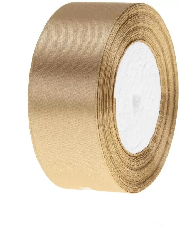 Wstążka satynowa 186 złoty ciemny 38mm/32m - tantis.pl