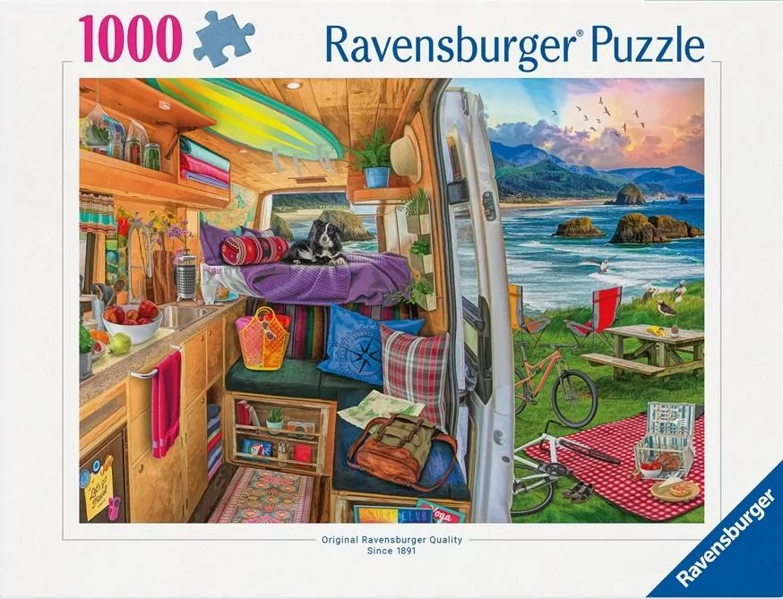 Puzzle 1000 Widok z kampera - tantis.pl