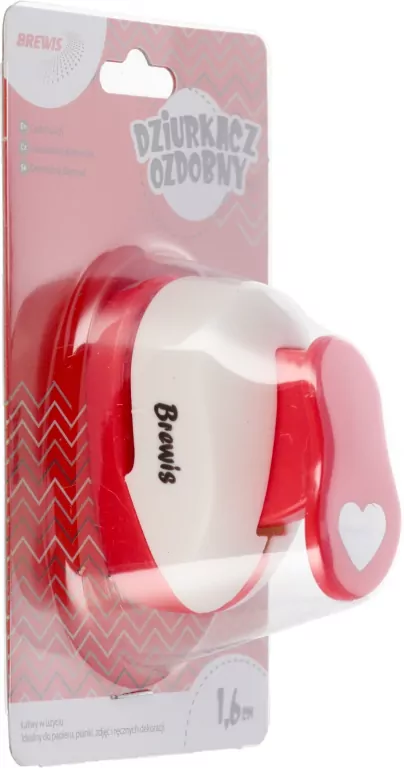 Dziurkacz ozdobny. Serce 1,6cm, mix - tantis.pl