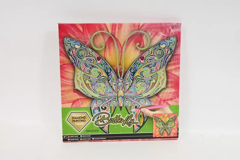 Diamentowe malowanie Motylek 30x30cm - tantis.pl