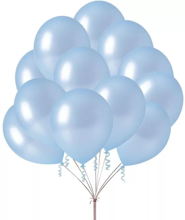 Balon A'5 B057 błękitny metalik 12'' (30cm) - tantis.pl