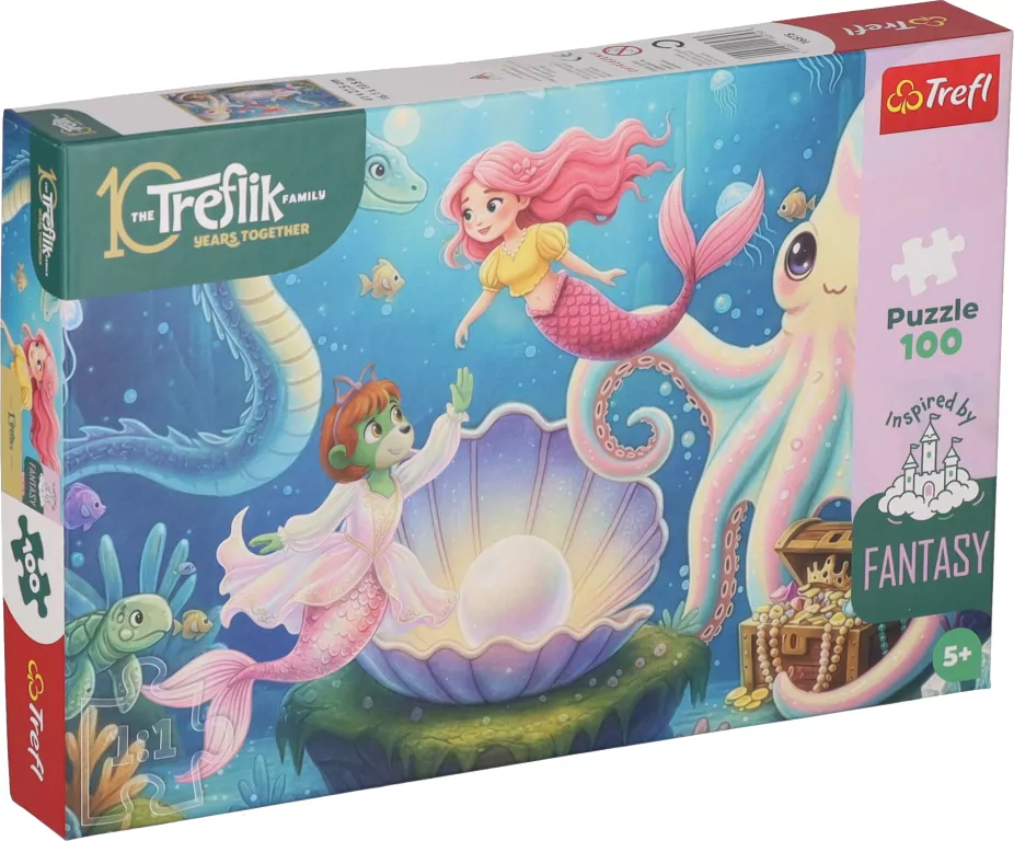 Puzzle 100 W krainie syrenek TREFL - tantis.pl