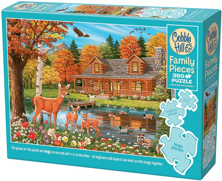 Puzzle 350 Dom nad stawem 113629 - tantis.pl