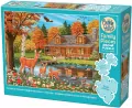 Puzzle 350 Dom nad stawem 113629 - tantis.pl