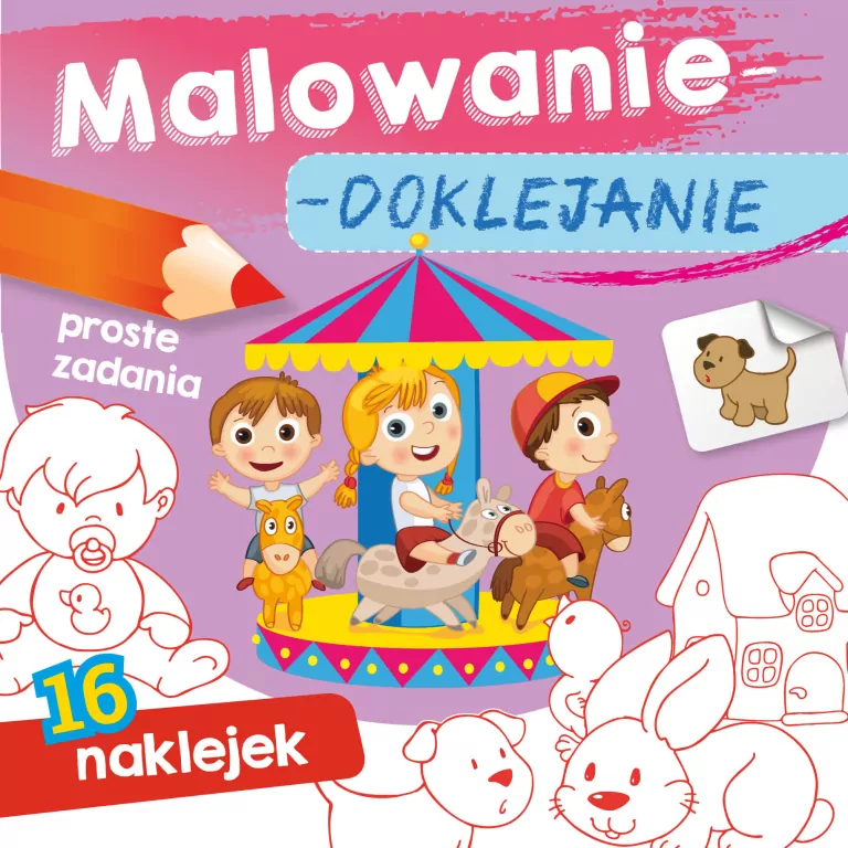 Malowanie-doklejanie. Proste zadania - tantis.pl