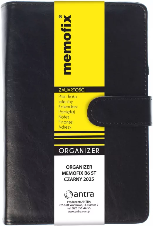 Organizer Memofix B6. Czarny - tantis.pl