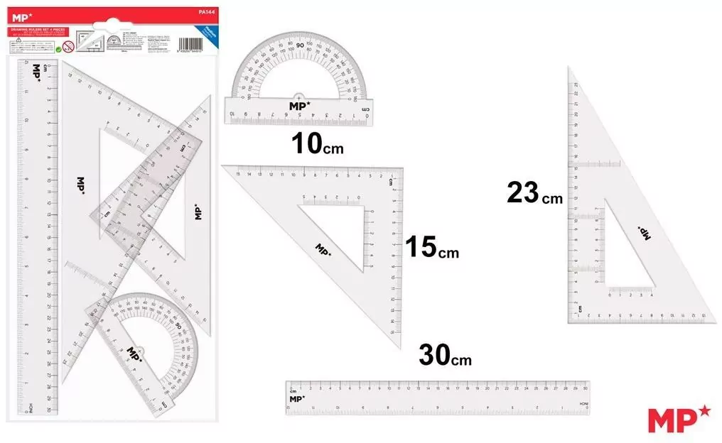 Zestaw geometryczny przezroczysty - tantis.pl