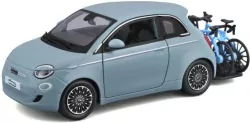 Eurotrek - Fiat 500e (2023) With Bikes Light Blue