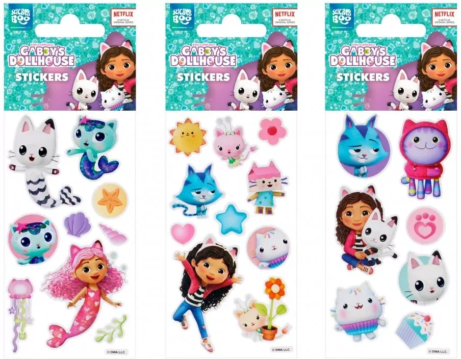 Naklejki 6x18cm Koci Domek Gabi mix - tantis.pl