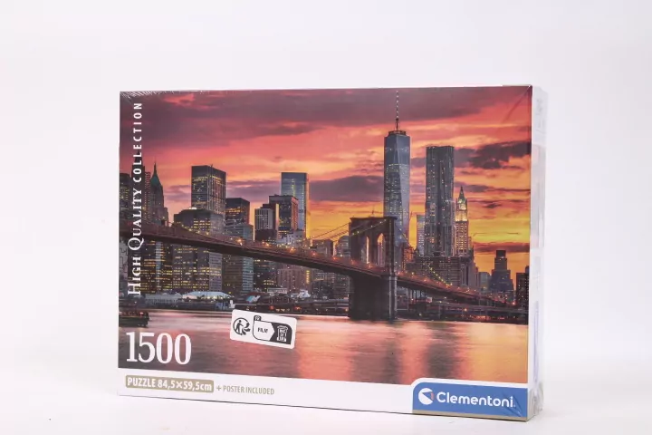 Puzzle 1500 Compact East River at dusk - tantis.pl