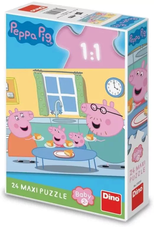 Puzzle maxi Świnka Peppa Rodzinny Obiad 24el - tantis.pl