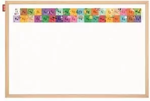 MemoBe. Tablica edukacyjna. Alphabet adventure!  60x40 cm