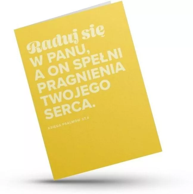 Kartka składana - Raduj się w Panu - tantis.pl