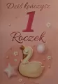 Karnet Urodziny Roczek dziewczynka - tantis.pl