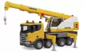 Scania Super 560R. Ciężarówka żółta z dźwigiem - tantis.pl