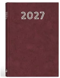 Terminarz 2027 A5 standard bordowy