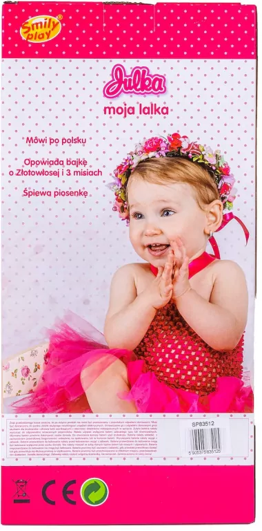 Lalka Julka 39cm. Zabawka. Smily Play - tantis.pl