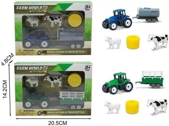 Zestaw farma traktor z akcesoriami MIX - tantis.pl