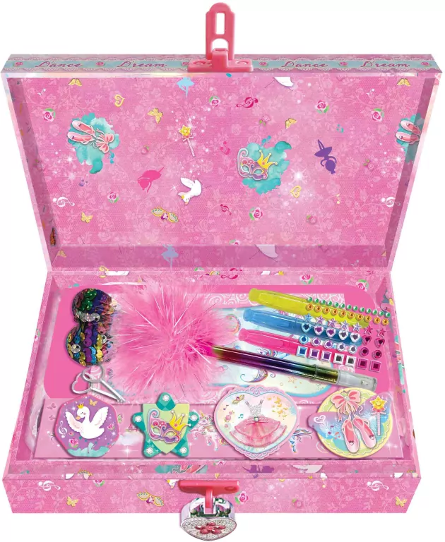 Notatnik w szkatułce z akcesoriami sukienka - tantis.pl