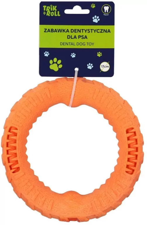 Zabawka dentystyczna dla Psa 15,8cm pomarańczowa - tantis.pl