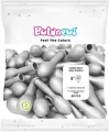 Balony lateksowe Chrome srebrne 12cm - tantis.pl