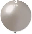 Balon Gemar kula metaliczna srebrna 80cm - tantis.pl