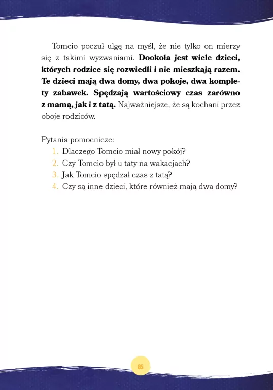 Tomcio rozwiązuje problemy. Rozwód rodziców - tantis.pl