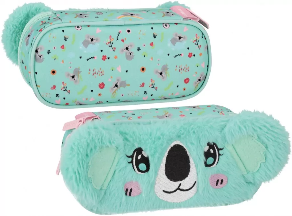 Piórnik saszetka 1zamek Koala pluszowy - tantis.pl