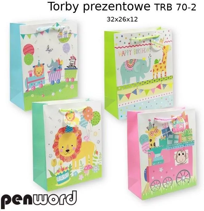 Torebka prezentowa 32x26x12cm, mix - tantis.pl