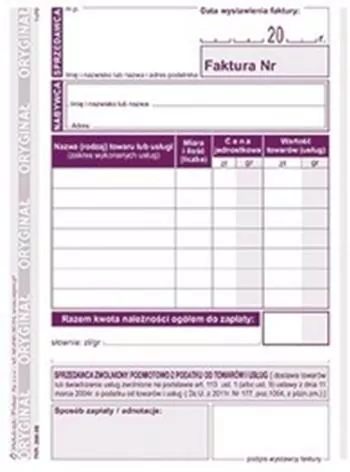Faktura 205-5E - tantis.pl