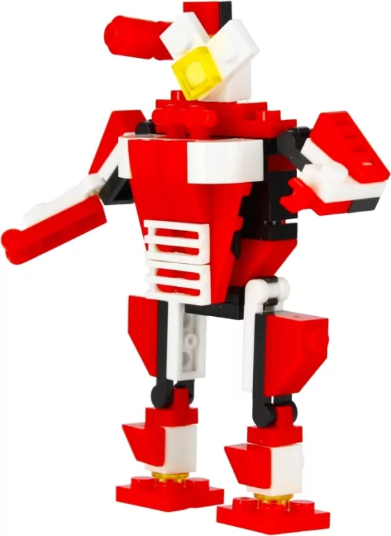 Klocki konstrukcyjne Alleblox RobotUnion 65el czerwony - tantis.pl