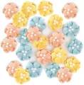 Kwiaty papierowe pastel 4cm 24szt - tantis.pl