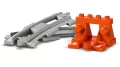 LEGO® Duplo. Tunel i tory kolejowe — zestaw rozszerzający 10425 - tantis.pl