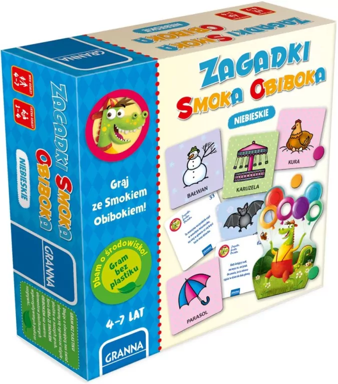 Zagadki Smoka Obiboka. Niebieskie. Graj ze Smokiem Obibokiem - tantis.pl