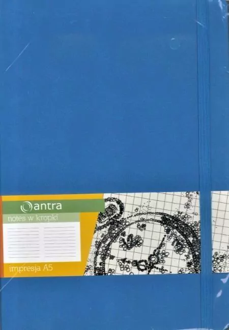 Notes A5 kropki. Impresja. Jasny niebieski - tantis.pl