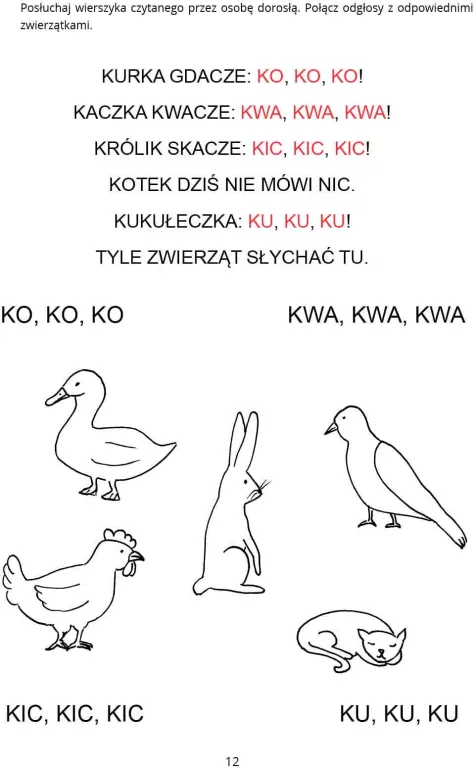 Ćwiczenia wprowadzające i utrwalające głoski K, G - tantis.pl