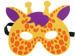 Filcowa maska zwierzątka - żyrafa