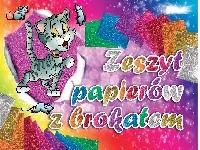 Zeszyt papierów z brokatem B5