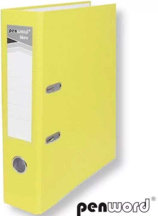 Segregator A4 z okuciem 7,5cm jasnożółty - tantis.pl