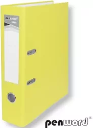 Segregator A4 z okuciem 7,5cm jasnożółty